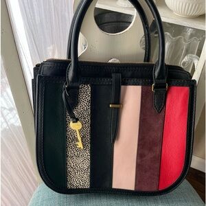 Fossil Ryder Leather Satchel Patchwork Bag
No shoulder strap!
Good used conditio